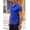 Blue, variant on COOFANDY Men's Dress Shirts Slim Fit Wrinkle-Free Short Sleeve Casual Button Down Shirt