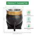 thumbnail image 6 of CUOPRU Baroque Style Argentina Yerba Mate Cup - Handmade Leather, 304 Stainless Steel Tea Gourd with Bombilla(Straw), Cleaning Brush, 6 of 7