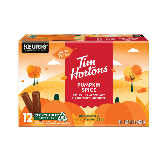 Tim Hortons Pumpkin Spice K-Cups, 12 Count