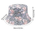 thumbnail image 3 of Herrnalise Summer Sun Protection Fashion Flower Outdoor Sun-hat Fisherman Bucket Hat Cap, 3 of 4