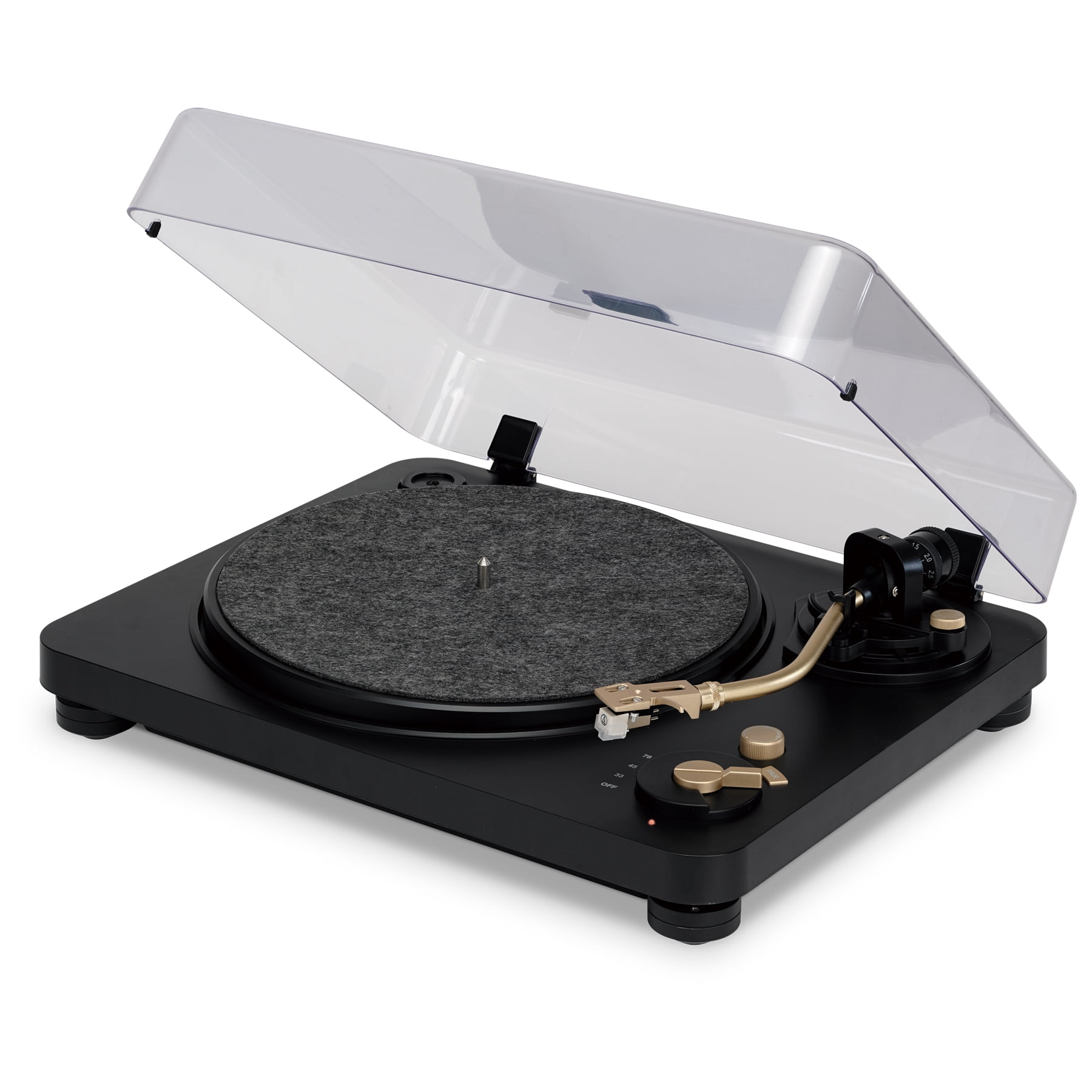 iLive Turntable with Bluetooth Transmitter, ITTB2022B, Black/Gold