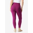 thumbnail image 2 of Roaman's Women's Plus Size Side Pocket Essential Legging, 2 of 6