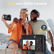 4K Digital Camera 64MP for Photography Autofocus Dual Lens Vlogging Camera for YouTube 32GB SD Card