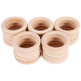 thumbnail image 4 of 75 Pcs Natural Wood Rings 70mm Unfinished Macrame Wooden Ring Wood Circles for DIY Craft Ring Pendant Jewelry Making, 4 of 10