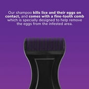 Zap Lice Treatment Shampoo for Eggs and Head Lice Removal with Comb 4 Fl Oz