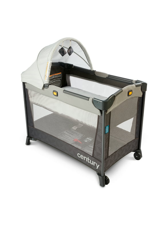 Century Travel On LX 2-in-1 Compact Baby Play Yards with Bassinet, Metro, Unisex, 19.2 lbs