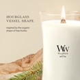 thumbnail image 4 of WoodWick White Teak Large Hourglass Scented Candle, 4 of 8