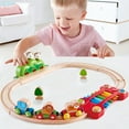 thumbnail image 3 of Hape: Music & Monkeys Railway - 19 pc Wooden Train Set, Jungle-Themed Musical Toy, Xylophone Melody Track, Brightly Colored, Toddlers & Kids 18 Mo+, 3 of 8