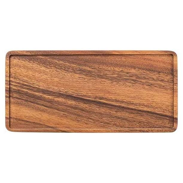 Bandeja de madera para servir Bewildely rectangular para aperitivos de té