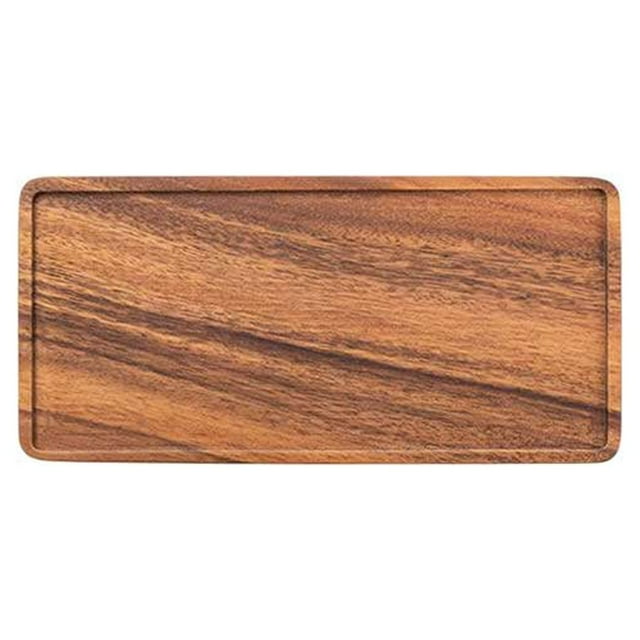 Bandeja de madera Injueey Rectangular Servir Reutilizable Lavable Hogar Bar Hotel