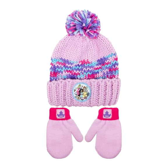 Character Toddler Chunky Knit Beanie and Mittens, 3-Piece Set