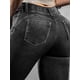 thumbnail image 5 of Vaqueros Flamingals Flamingals para levantar glúteos para mujer delgada, talla S, color negro, 5 of 7