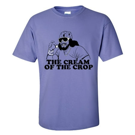 Man Clothes Fashion LICENSED Pro Wrestling Tees™ Adult Mens Unisex Macho Man Randy Savage Cream of the Crop Fashion Tee ()