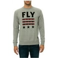 thumbnail image 2 of Born Fly Mens The Baton Rouge Crewneck Sweatshirt, Grey, Small, 2 of 2