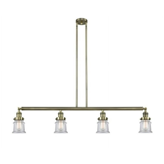 Innovations Lighting 214 Small Canton Small Canton 4 Light 51" Wide Linear Chandelier -