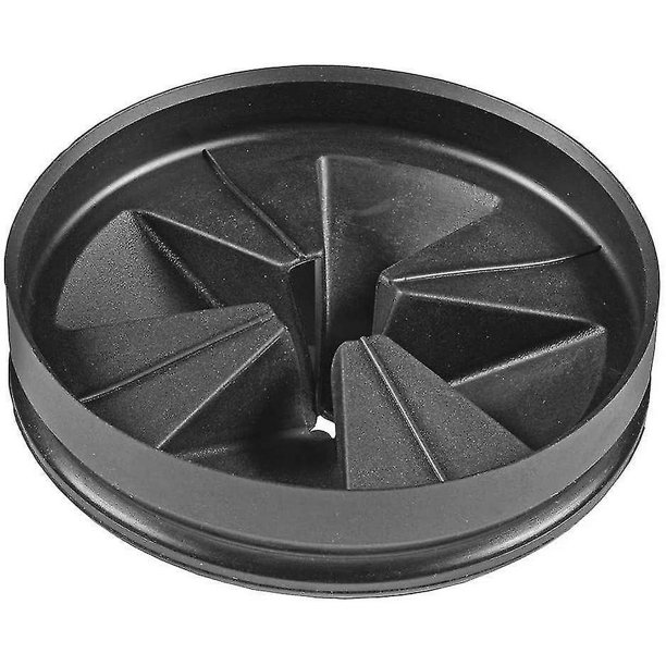 Deflector de lavabo LANNMXG con cuello silencioso antimicrobiano negro