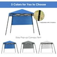 thumbnail image 6 of Gymax 7x7 FT Slant Leg Pop-up Canopy Tent Shelter Adjustable Portable Carry Bag Blue, 6 of 10