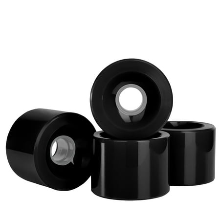 - Cal 7 Polyurethane Skateboard Wheels for Street and Park 70x51mm 80A (Solid Black)
