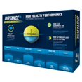 thumbnail image 3 of Pelotas de golf TaylorMade 2025 Distance + amarillas, 1 docena, 3 of 4