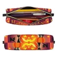 thumbnail image 2 of Disketp Halloween Estuche de Lápices de Cuero con Cierre, Estuche Compacto para Papelería, Bolígrafos y Accesorios Pequeños, 2 of 7