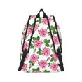 thumbnail image 2 of Bixox Rose Flowers Printing Canvas Backpack Lightweight Casual Travel Backpack School Backpack Fits 15.6 Inch Notebook, 2 of 5