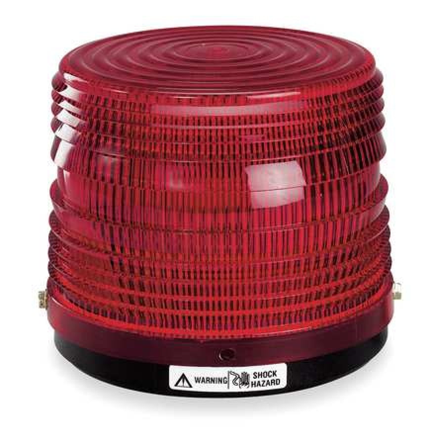 FEDERAL SIGNAL 141ST024R Strobe Light,Red,Flash Tube,24VDC Walmart
