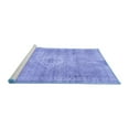 thumbnail image 2 of Ahgly Company Machine Washable Indoor Square Persian Blue Traditional Area Rugs, 5' Square, 2 of 4