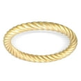 thumbnail image 2 of 14K Yellow Gold Twisted Cable Stack Band Rings for Women - in 1.75mm and 2.50mm Band Thickness - Assorted Ring Sizes, 2 of 5