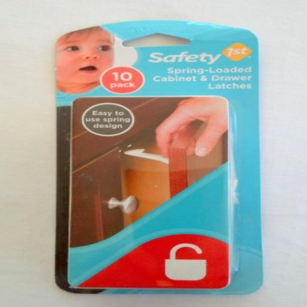 Safety 1st SpringLoaded & Drawer Latches, 10 Pack Walmart