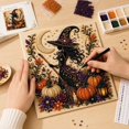 thumbnail image 2 of Halloween Pearl Art DIY Kit,3D Textured Pearls Diamond Painting Crafts,Halloween Home Decor Wall Art Painting Kit(Witch), 2 of 7