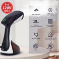 thumbnail image 3 of 300ml Portable Clothes Steamer 15-Second Heat-Up Handheld Steamer for Clothes 1500W Detachable Tank, Stainless Steel Soleplate, Travel Garment & Fabric Steamers for Home/Office, 120V, 3 of 7