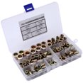 thumbnail image 2 of 100Pcs Plaqué Acier au Carbone Plat Fileté Rivet Écrou Bride Rivet Écrou Écrou Fixation, 2 of 8