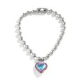 thumbnail image 1 of Collar con cadena de cuentas redondas de cristal Yashi Corazón 26866, 1 of 5