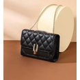 thumbnail image 4 of Genuine Leather Quilted Crossbody Purse, 4 of 8