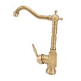 thumbnail image 4 of Grifo De Latón Retro, Grifo De Lavabo De Baño Multiusos Fácil De Instalar Estilo Europeo Para Baño De Hotel, 4 of 8
