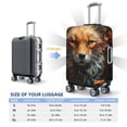 thumbnail image 4 of Rateoe Floral Fox Printed Luggage Cover, Suitcase Protector Fits 18-32 Inch Luggage-Small, 4 of 7