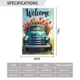 thumbnail image 3 of Welcome Spring Garden Flag 12x18 Inch Double Sided Truck Tulips Flowers Floral Design Yard Flag Outdoor Decoration, 3 of 8
