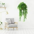 thumbnail image 2 of GFHFHITJ 2 Pack Artificial Hanging Indoor/outdoor Decorations, Hanging Ivy Vines in Pots, Draping Planter greenerys for Wall Home Room Patio Decorations, 2 of 5