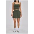 thumbnail image 2 of PISONIC Women 2 Piece Tennis Dress Cross-Back Tank Top with High Waisted Workout Skorts Skirt Set Yoga Golf Athletic Outfits Set, 2 of 7
