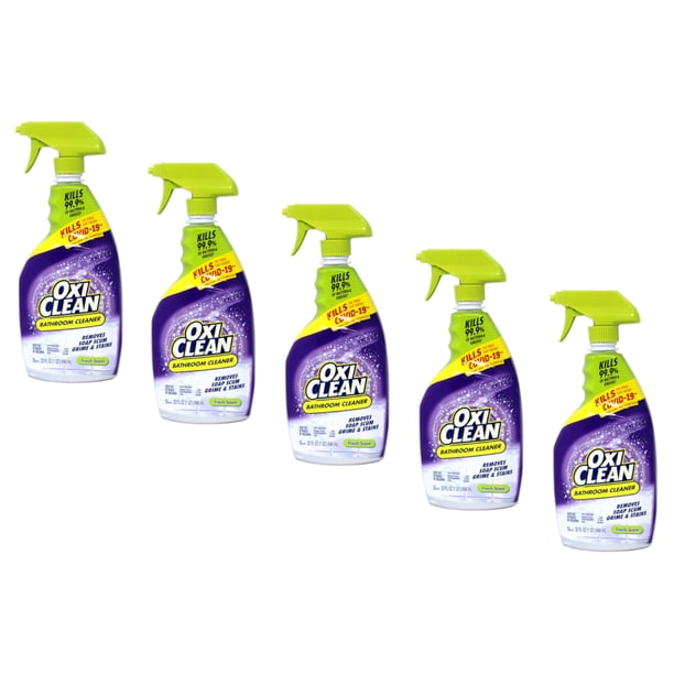 OxiClean Bathroom Cleaner Fresh Scent Spray 32 Fl. Oz. Pack of 5 - Walmart.com