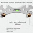 thumbnail image 4 of ZOUSSIQI Faucet Wrench, Multifunctional Spanner Wrench for Faucets Hose Connections, Tap Nut Wrench with Spirit Level, Pipe Socket Wrench, Faucet Plumbing Install Tool, 8-29 mm CA919-37366, 4 of 7