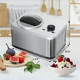thumbnail image 3 of Auseo 1.5qt Ice Cream Maker, Electric Automatic Cream Machine, Keep Cool Function, No Pre-Freezing,  Gelato, Sorbet, Frozen Yogurt, 3 of 7