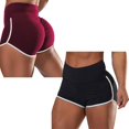 thumbnail image 1 of 2x Pantalones de sauna para mujer Pantalones cortos Recortador de cinturo Leggings de levantamiento de glúteos Gimnasio Gimnasio Yinane Shorts de yoga de cintura alta, 1 of 5