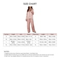 thumbnail image 3 of Button Sleepwear Set, Breathable Long Sleeve Pajama Set Striped Skin Friendly For Sleep ANGGREK Otros, 3 of 5