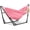 Pink, variant on GDY Hammock Chair with Stand, 550 lb Capacity, Easy Set Up, with Carrying Bag, Portable for Travel/Backpacking/Beach/Backyard, Black.