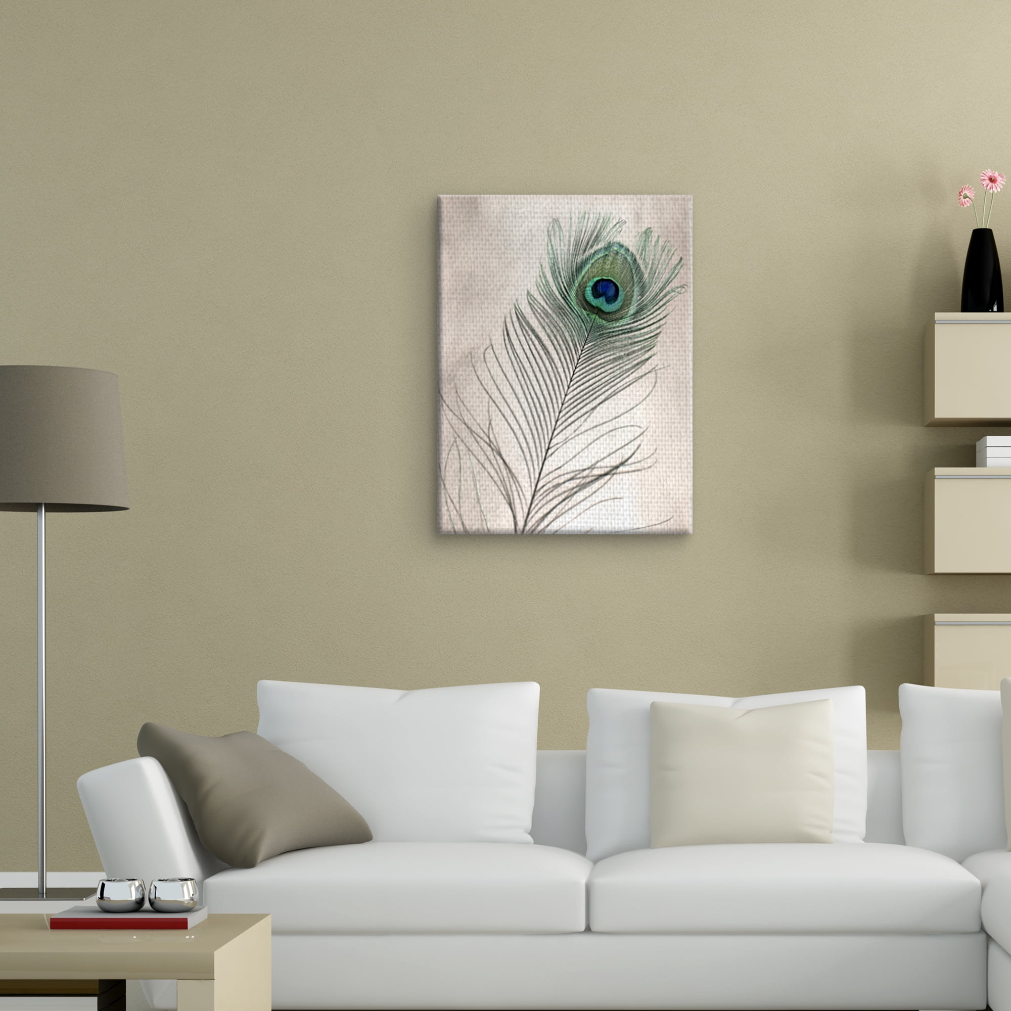 Masterpiece Art Gallery Feathers #11 Peacock By Alan Blaustein Canvas Art Print 18" x 24"