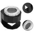 thumbnail image 3 of 30X Magnifier Optical Glass Lens Magnifier Scale Full Metal LED Lights Thread Counter Jewelry Loupe, 3 of 5