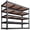 Black, variant on melmine 3000 lbs Heavy Duty Metal Storage Shelves with Adjustable Shelving Rack,48" W x 24" D x 72" H,Black