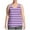 Purple, variant on AherBiu Plus Size Tops for Women Summer Tank Top Tees Crewneck Striped Casual Loose Sleeveless Tunic Shirts