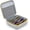 Grey, variant on Hard Shell Sunglass Travel Organizer Glasses Case, Eyeglass Storage Box for Multiple Glasses with Adjustable Slots